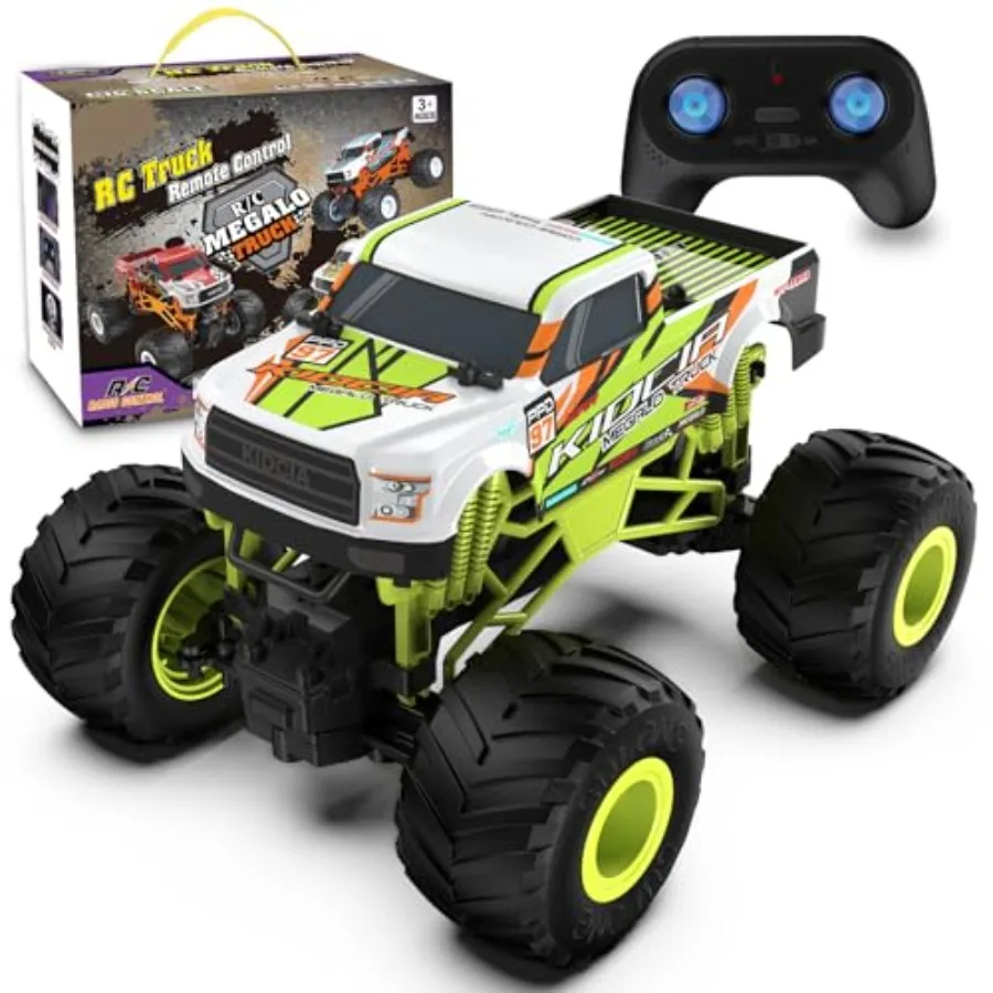 

Remote Control Car 1:16 RC Monster Truck 2.4GHz 20 Km/h Fast All Terrain Off Road RC Cars for Boys Girls Ages 4-7 8-12 Cool Chr