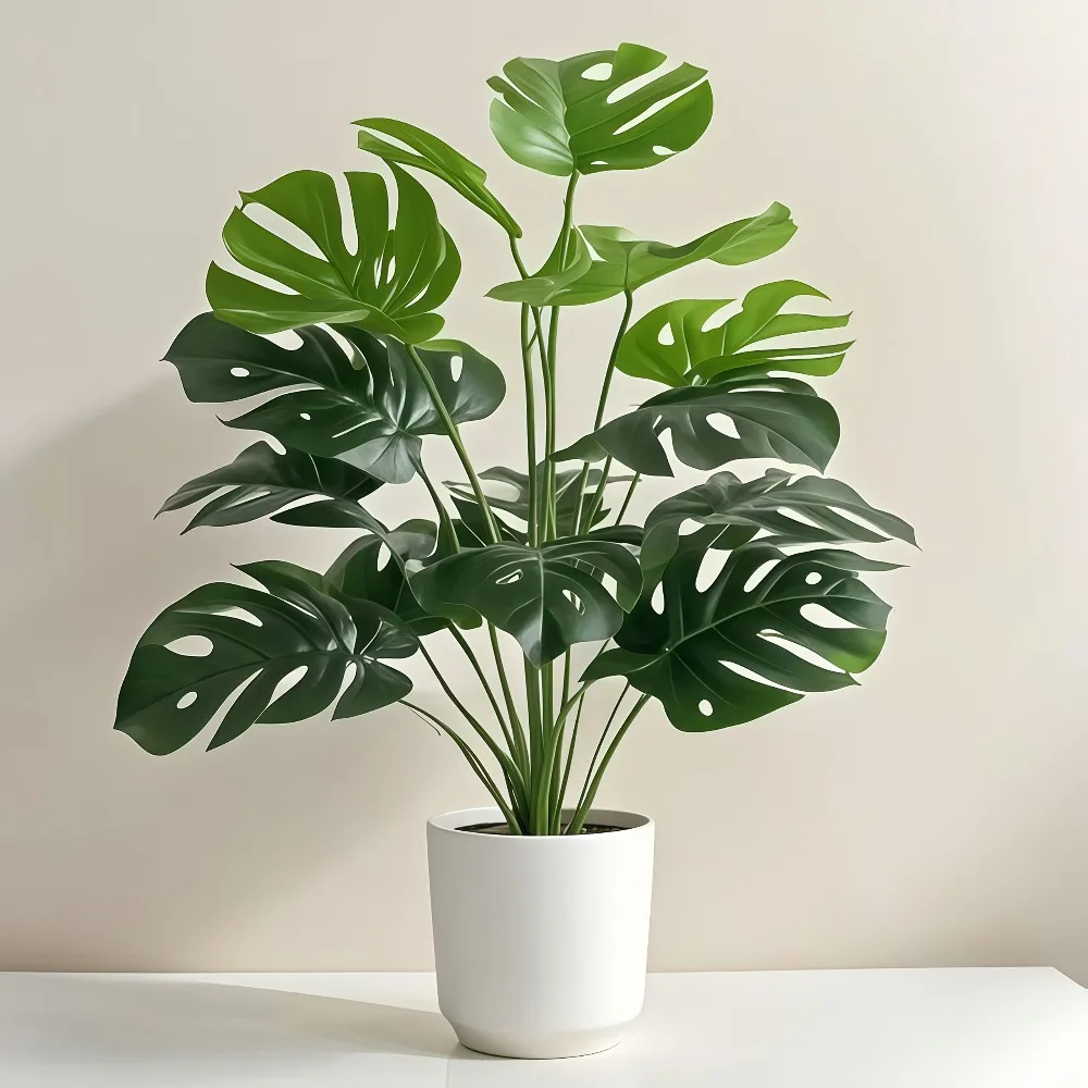 60-112CM Artificial Monstera Tree Fake Palm Plants Plastic Turtle Leafs Tropical Landscape Plants for Home Garden Office Decor