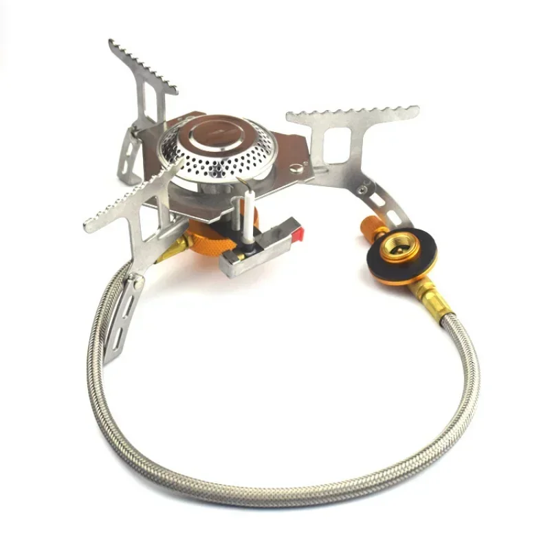 

New Portable Folding Cooker Equipment Windproof Camping Gas Stove Outdoor Windproof Tourist Burner Electronic Fire Camping Stove
