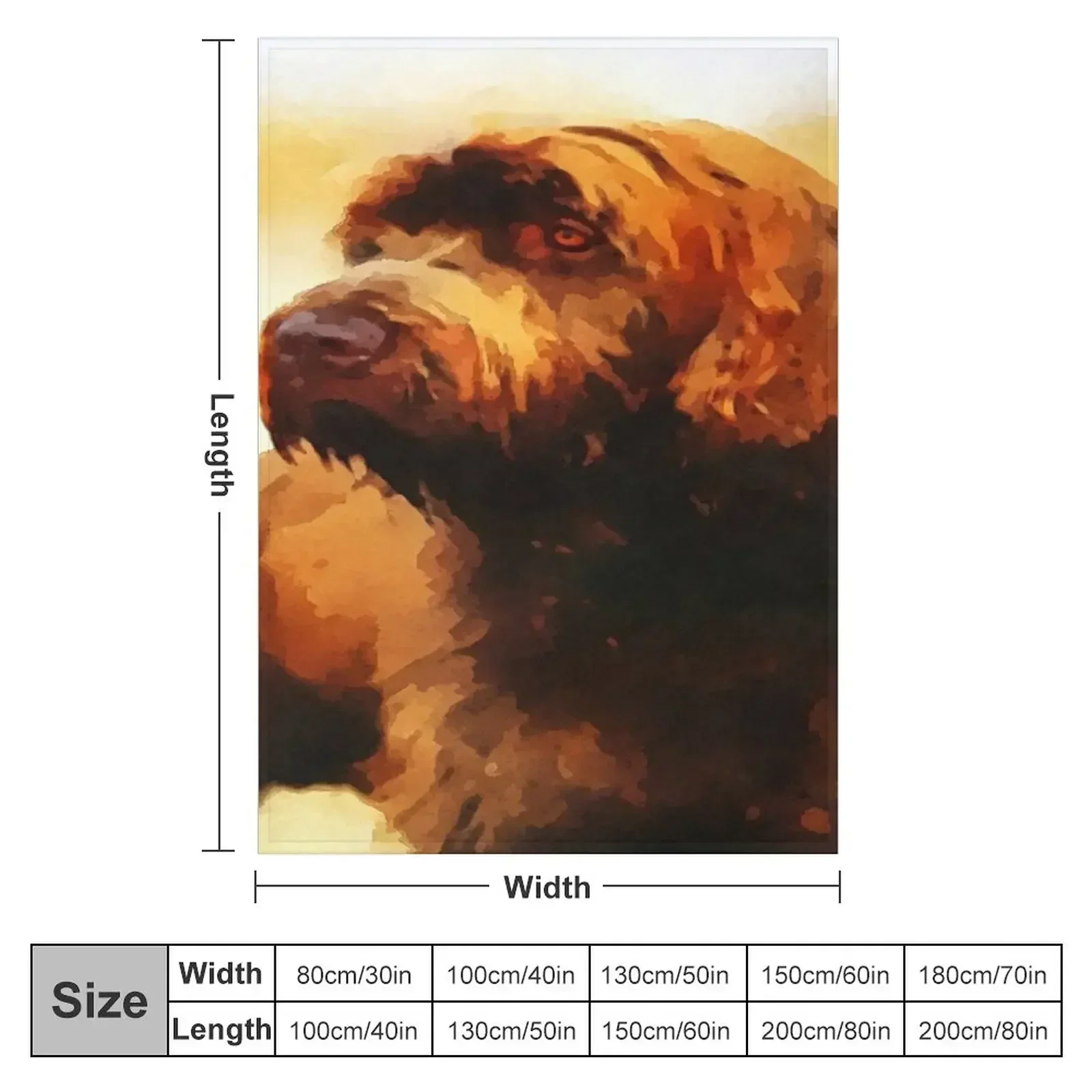 Bearded Dog Pudelpointer Throw Blanket couch cozy soft plush fuzzy picnic outdoor blanket