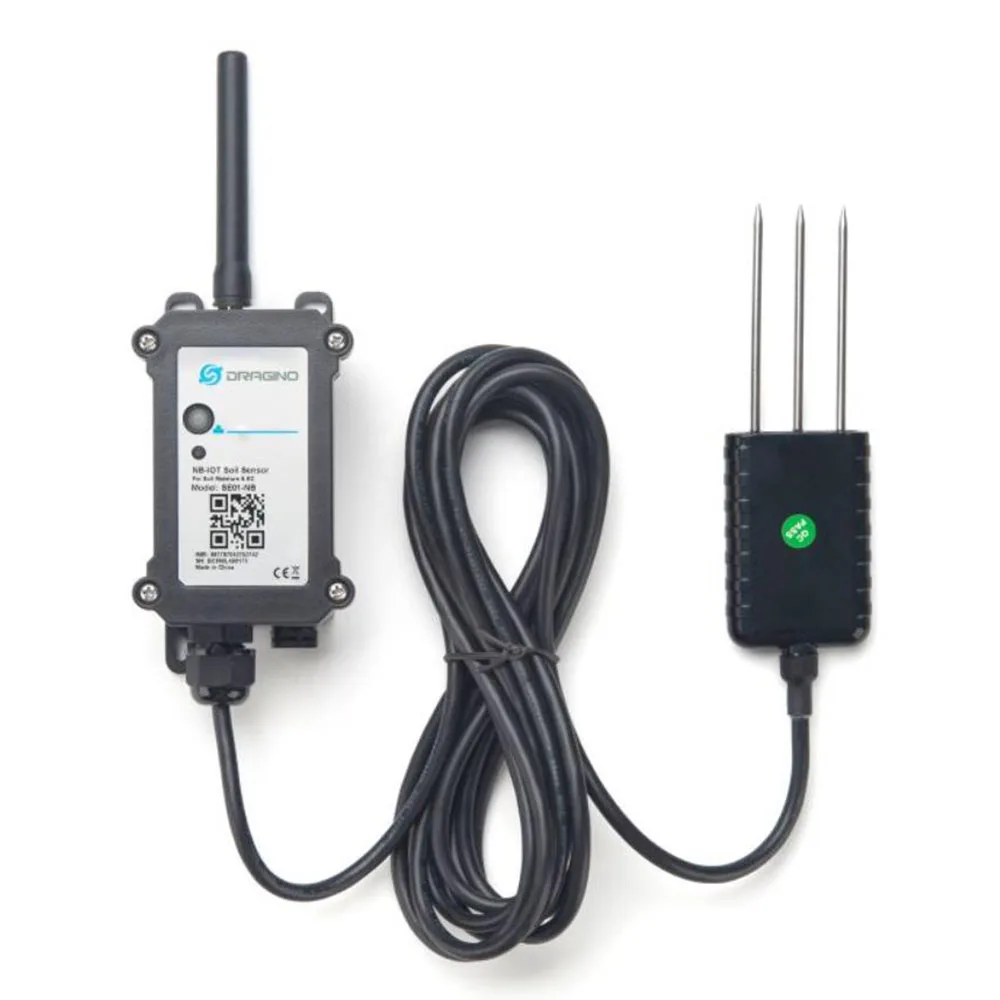 Dragino SE01-NB -- NB-IoT Soil Moisture & EC Sensor for saline-alkali soil and loamy soil