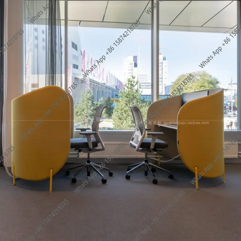 X36 Semi-enclosed Single Workstation Office Area Privacy High Soft Bag Desk Designer Open Office Workstation