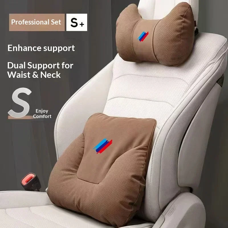For BMW X1 X3 X5 X6 X7 E46 E60 E70 E72 E82 E90 E92 E93 M2 M3 M4 Car Headrest Neck Support Seat Lumbar Cushion Soft Neck Pillow