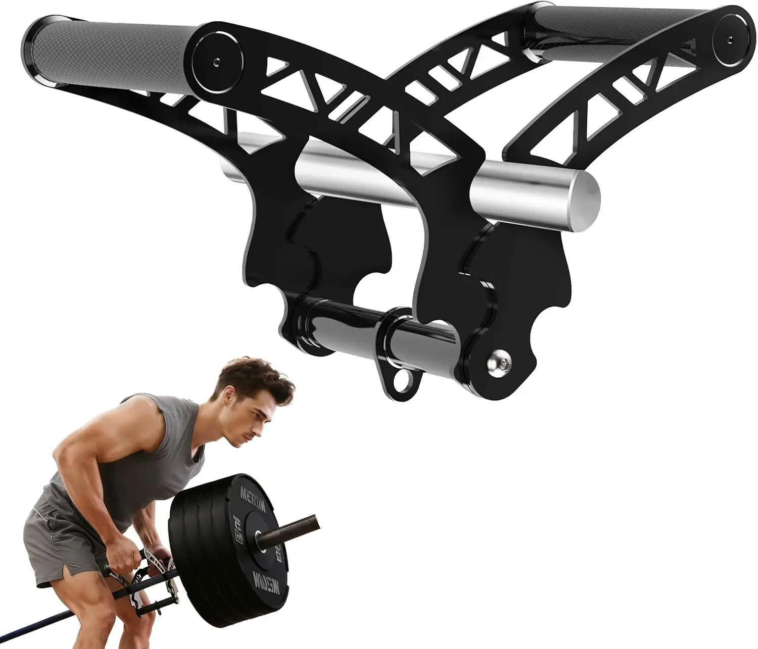 

Регулируемая рукоятка T-Bar для штанги, насадка Landmine с U-образными зажимами для тренировок спины, рук и плеч