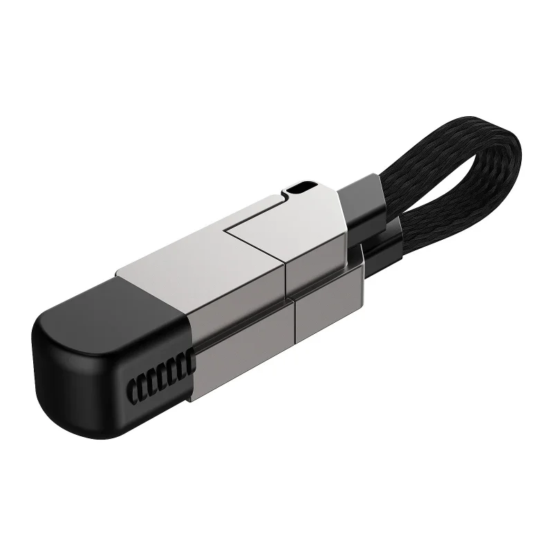 Llavero con Cable de carga rápida múltiple 6 en 1 Pd para Apple Iphone 27W Andriod tipo C 60W Qc 18W Cable de datos de carga rápida para Huawei