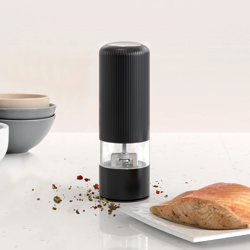 Electric Automatic Salt & Pepper Mill Sets Grinder Spice Salt Pepper Grinder With LED Light Adjustable Coarseness MillS