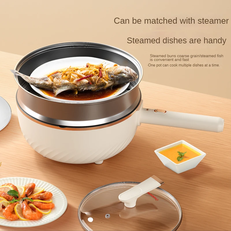 Household electric frying pan all-in-one multi-function large-capacity cooking rice  hot pot kitchen appliance