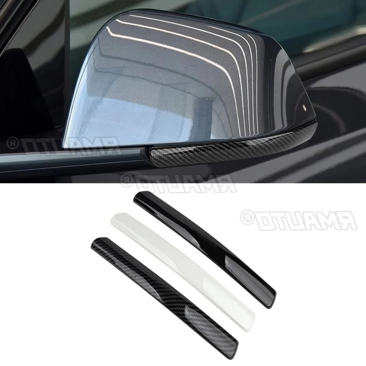 

For Tesla Model 3 y 2024-2025 Car Rearview Protect Side Mirror Cover Body Kit Rearview Mirror Cover Trim Car Accessories