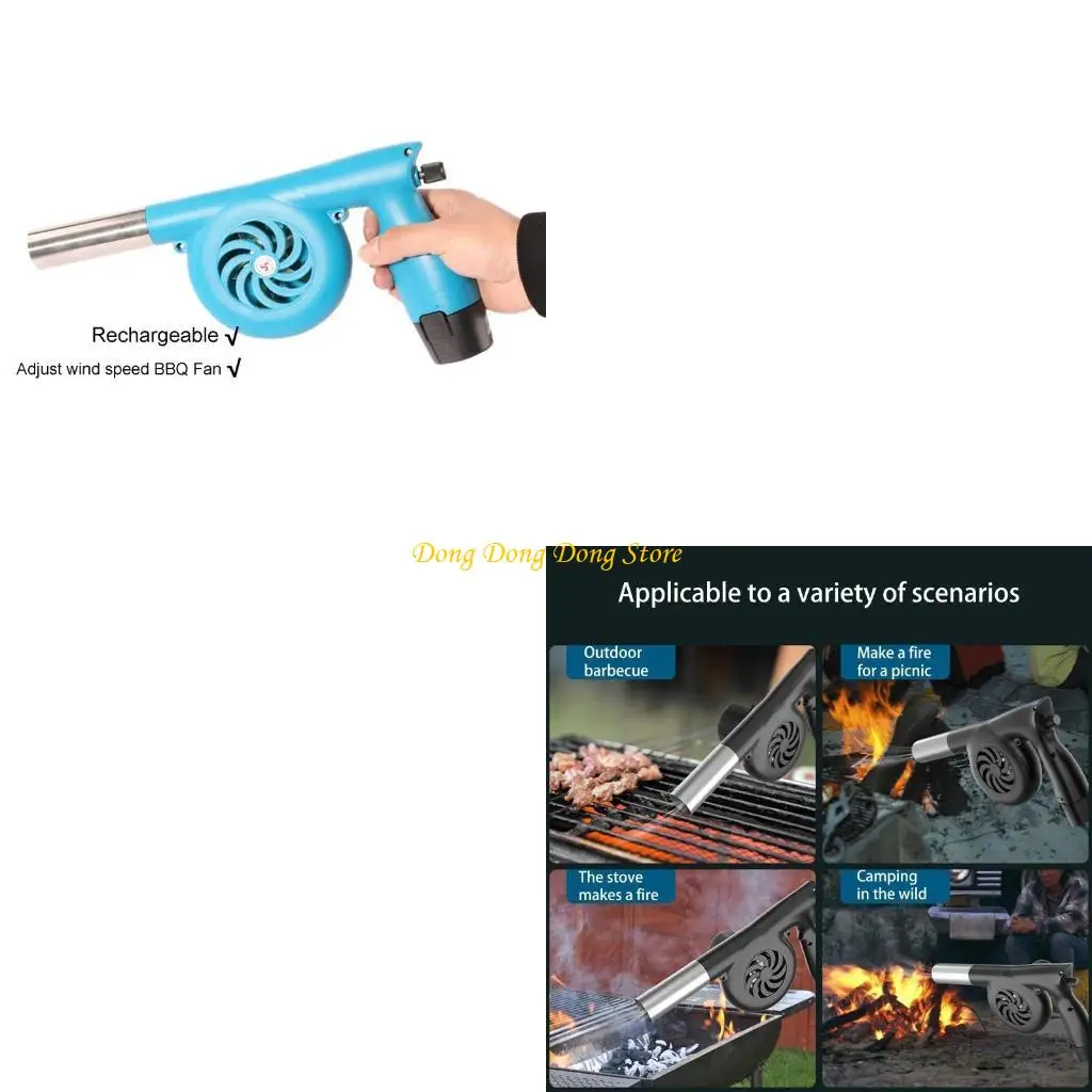 

BBQ Fan Electric Blower Starter for Charcoal 5000R Rechargeable Air Blower DC12V