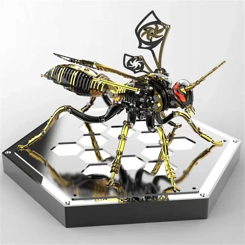 3D metal insect bumblebee metal assembly model, handmade DIY decoration, children and adults birthday surprise gift, puzzle toy