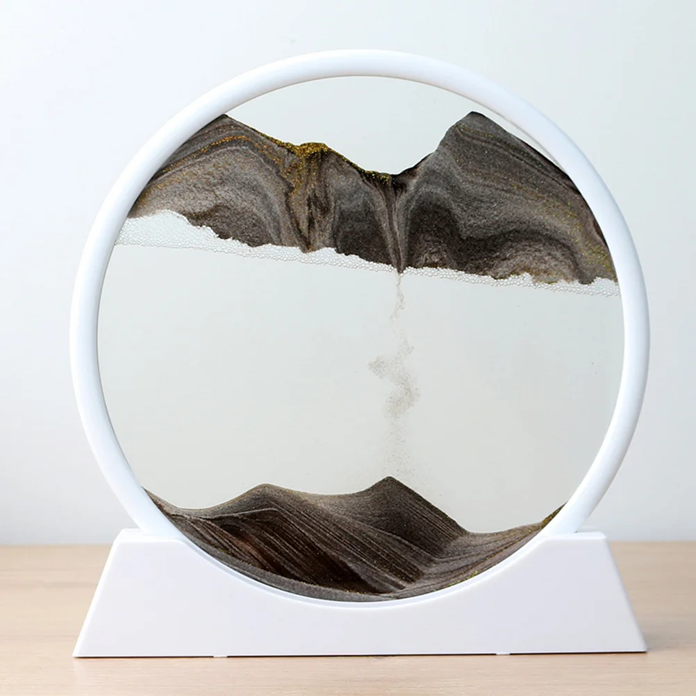 Plastic DIY Moving Sand Art Picture Frame Landscape Sand Art Painting Table Decor for Office Bedroom Home