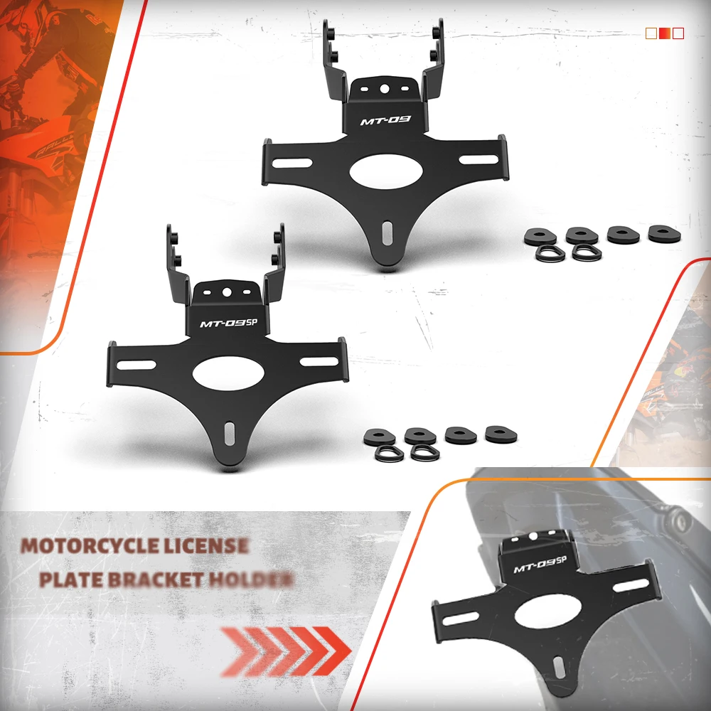 

For Yamaha MT09 MT 09 MT-09 SP License Plate Holder Rear Fender Registration Bracket Holder Frame Tail Tidy light 2024 2025 2026
