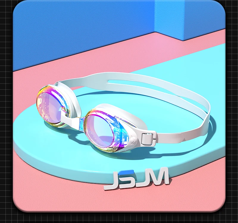 JSJM Professionelle Antibeschlag-Schwimmbrille für Erwachsene – UV-Schutz, verstellbare Silikon-Passform für Männer und Frauen, Unisex-Design – Detail 10