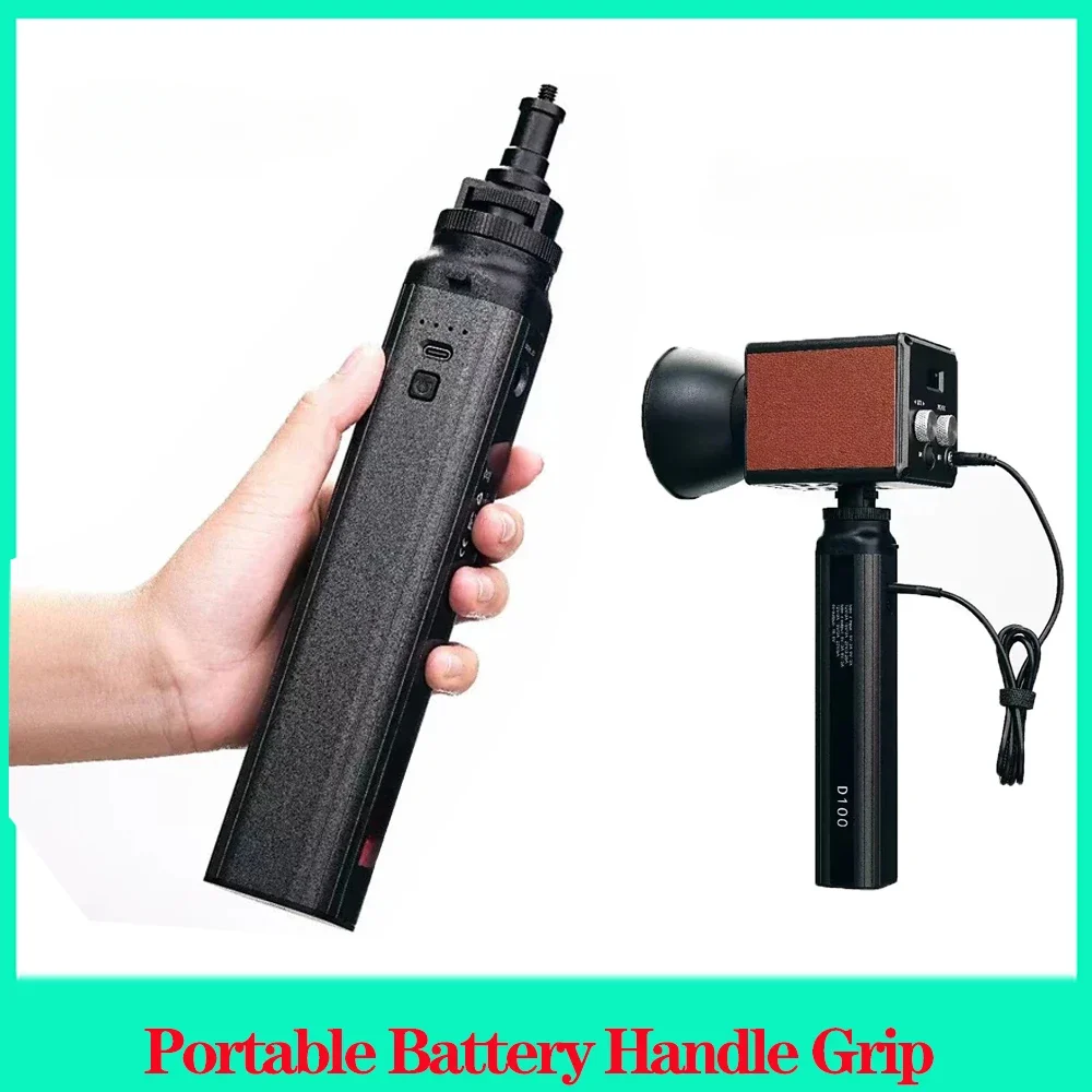 Portable Battery Handle Grip For Aputure 200X-S ZHIYUN V60 MOLUS X100 Grip Battery 24000mAh D-TAP/PD Input D-TAP 88.8wh