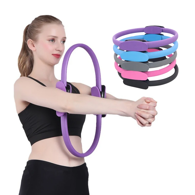 

Customized LOGO Home Gym Fitness Exercise Pilates Ring Body Building Training Magic Circle From Yoga Circle Accessory for Pilate