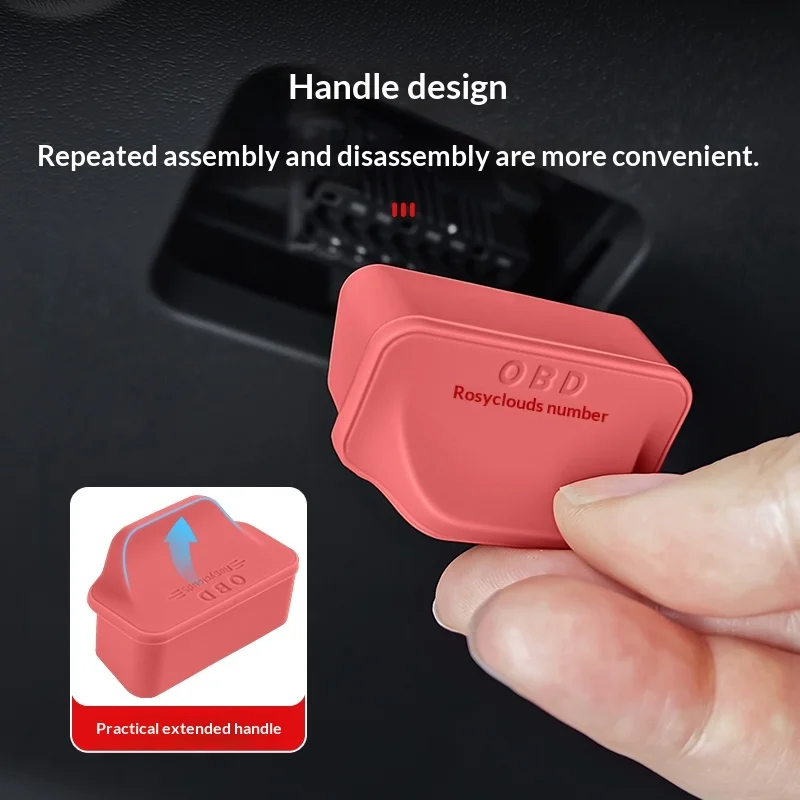 Para carro universal e veículo elétrico porta obd capa protetora interface de diagnóstico à prova de poeira à prova dd umidade