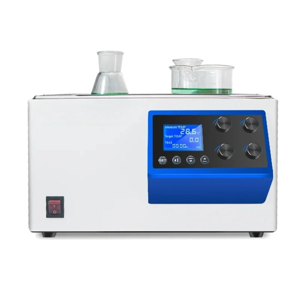 High Safety Laboratory Magnetic Stirring Water Bath Constant Temperature Control Anti-Dry Burning Protection Device 6 holes