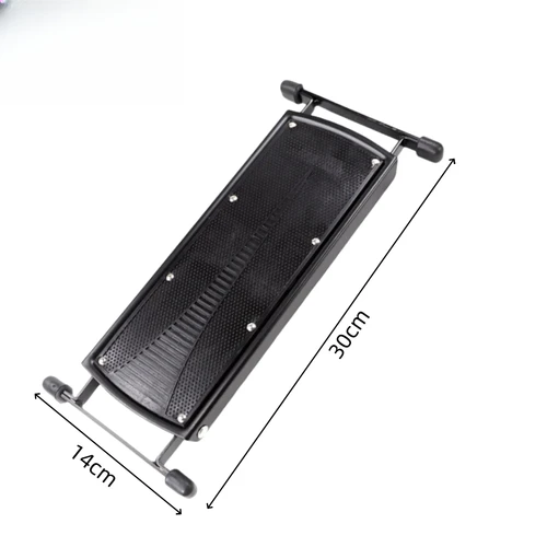 Imagen 2 del producto Miwayer-Pedal reposapiés de guitarra, almohadilla de goma antideslizante de Metal, estribo plegable ajustable de 4/6 posiciones de altura para accesorios de guitarra