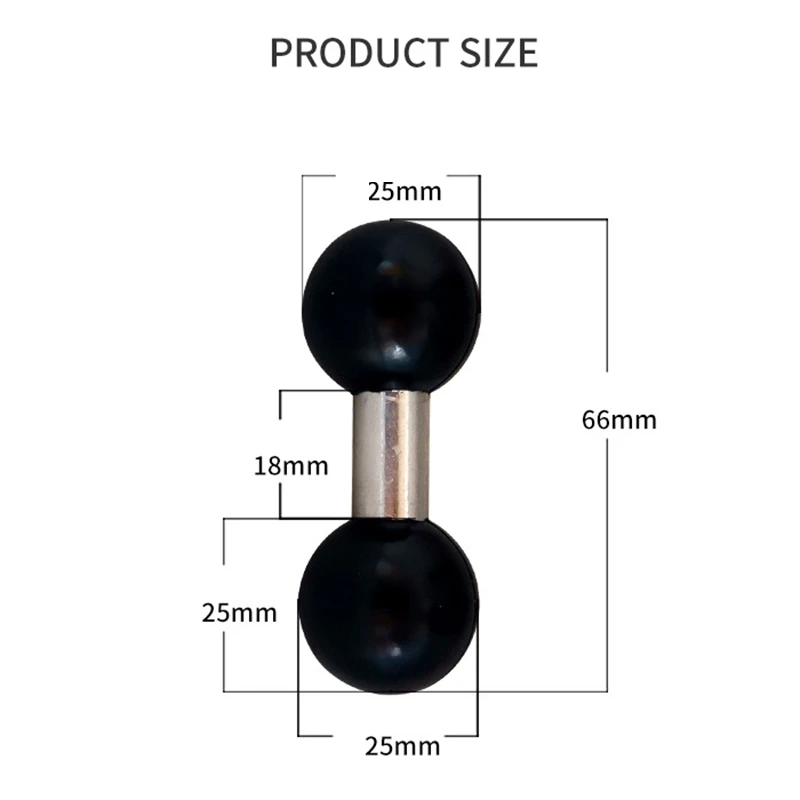 25Mm / 1 Cal do 25Mm / 1 Cal kompozytowy Adapter kulowy do podwójnego gniazda kulowego ramiona montażowe do RAM