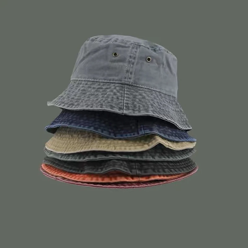 Sombrero de pescador de mezclilla lavada Retro sombrero de pescador de moda y versátil sombrero de sol protección solar sombrero de pesca sombrero de senderismo al aire libre