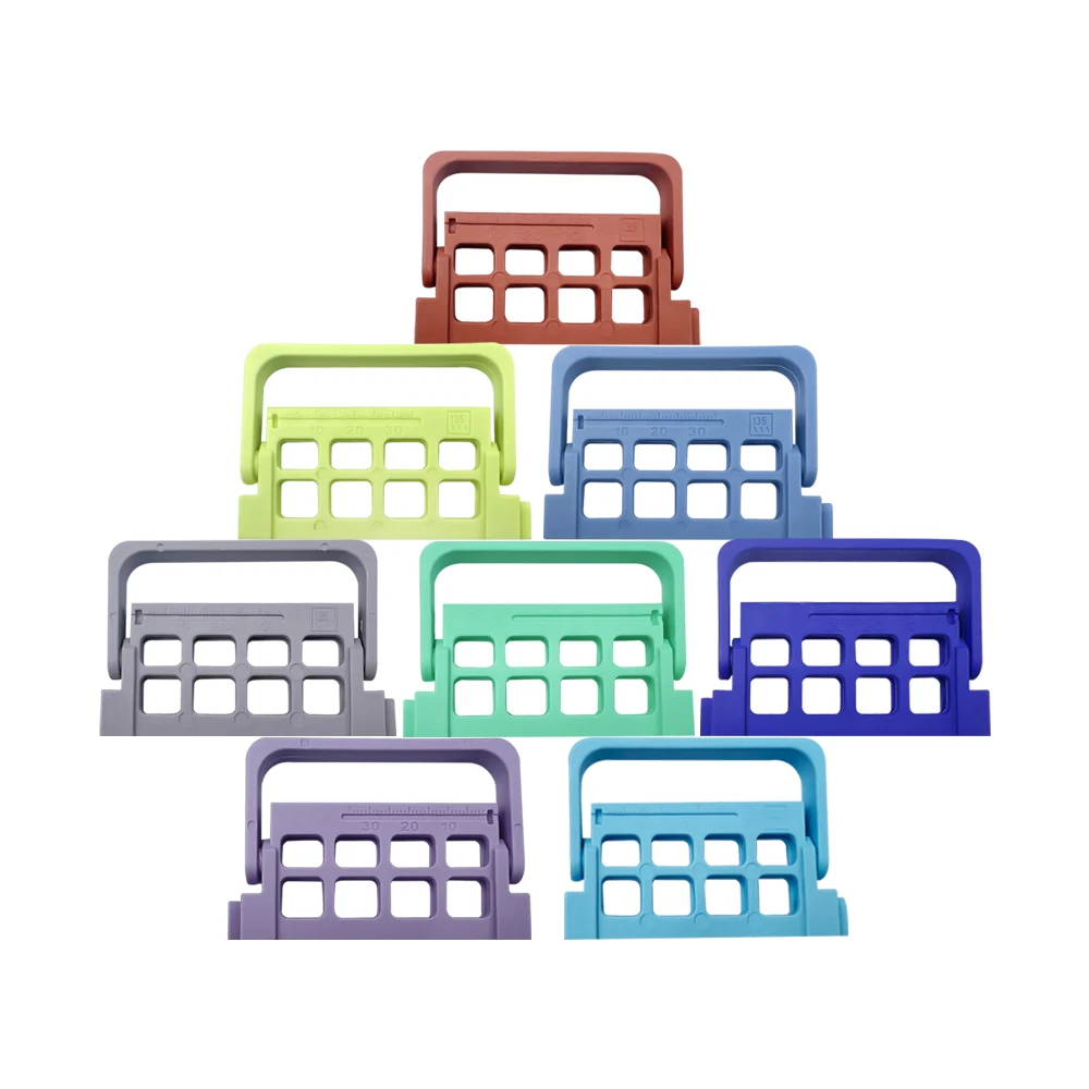 8 Holes Dental Endo Files Holder With Record 3 Colos Endo Stand Endodontic Drill Stand Root Canal File Block Sterilization Tool