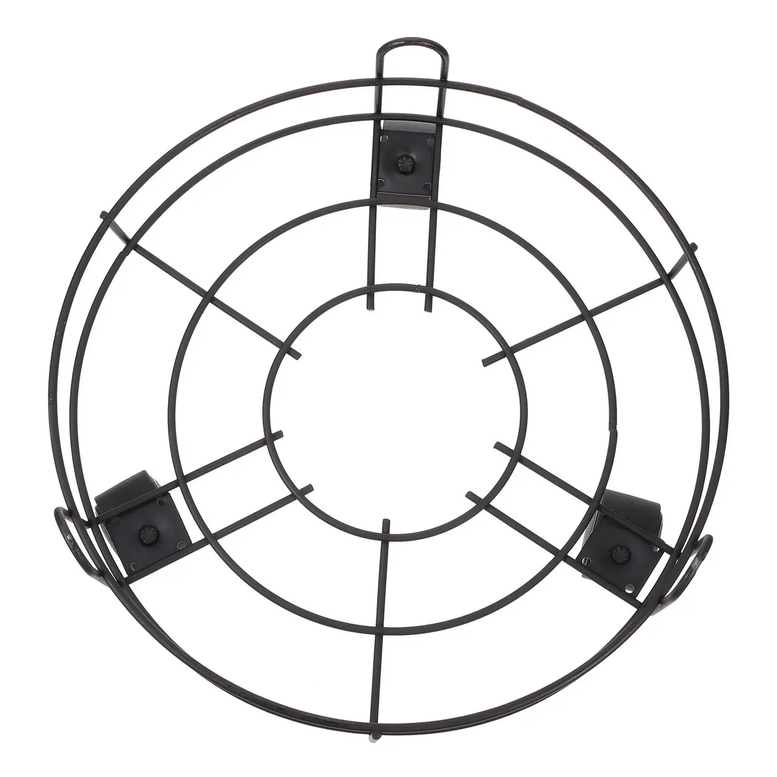 

Iron Round Flower Pot Rack Heavy Duty Movable Plant Stand Locking Wheels Potted Plants Holder Metal Plant Caddy Coaster