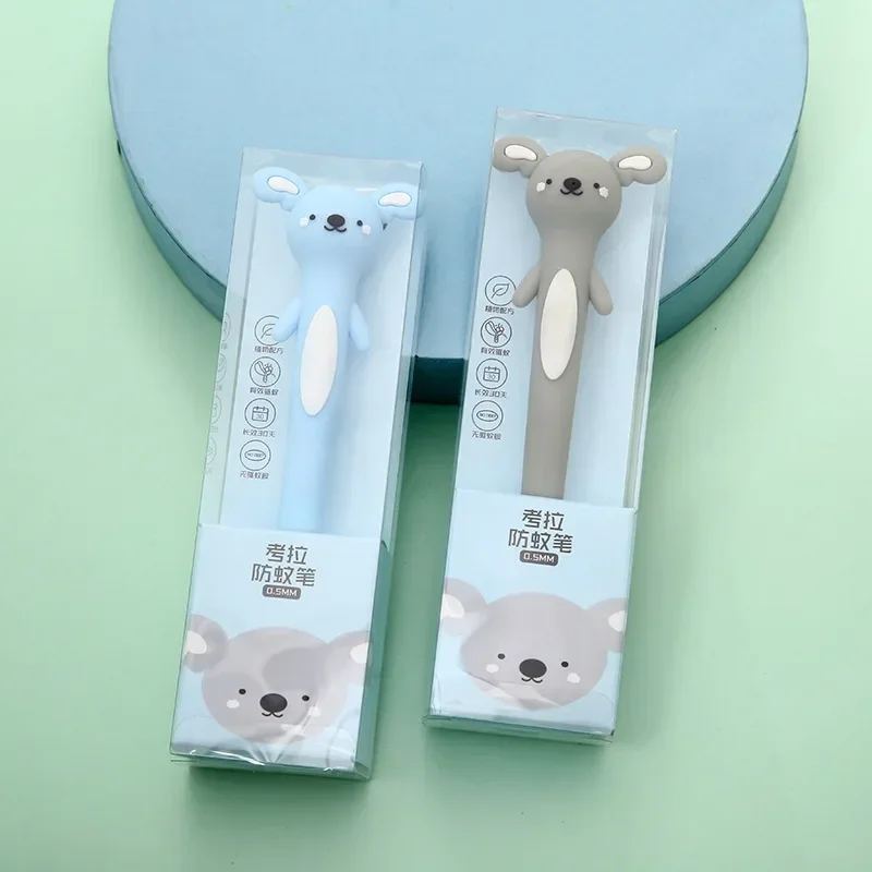 A 36PCS Cartoon Silicone Rollerball Pen Koala Bear Three-dimensional Soft Silicone Signature Pen Creative Student Rollerball Pe