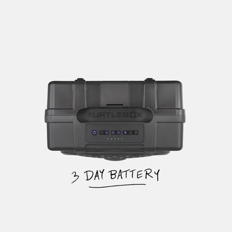 Turtlebox Original Gen 3: Altavoz Bluetooth portátil para exteriores: ultra ruidoso (120 dB), resistente al agua (IP67), resistente a impactos,