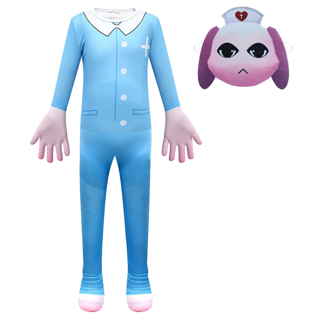 4922 Kids Boys Girls Animal Hospital Jumpsuit Doctor Outfits