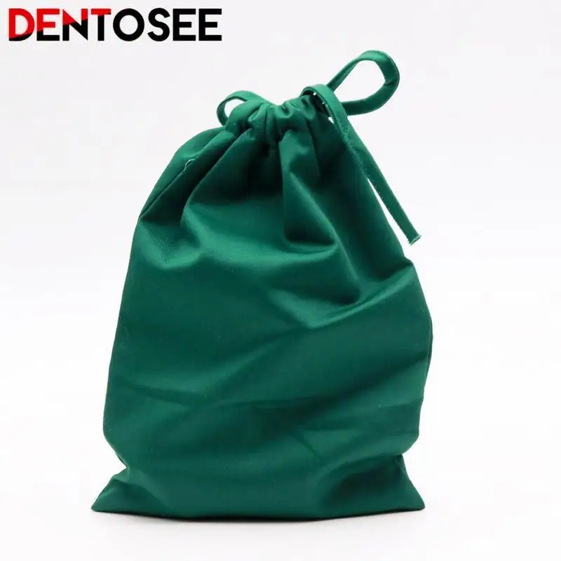 

Dark Green Dental Cotton Cloth Bag Surgical Instruments Cloth Pocket Hospital Sterilization Bag with Drawstring Dental Supplies