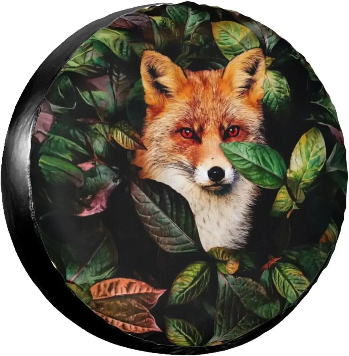 

Забавный чехол для запасного колеса Fox, устойчивый к атмосферным воздействиям, пылезащитный, универсальный чехол для колес для автофургона, внедорожника, прицепа, грузовика, кемпера, путешествий