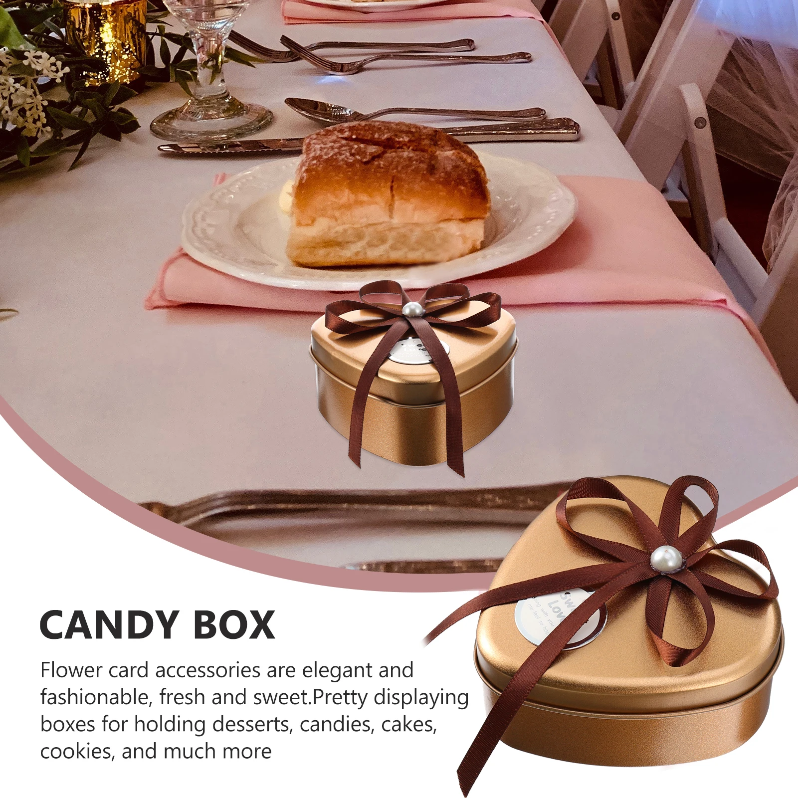 

Wedding Candy Box Heart Shape Tinplate Candy Containers Creative Container for Party Favor Gift Gift Box Wedding Favor Boxes