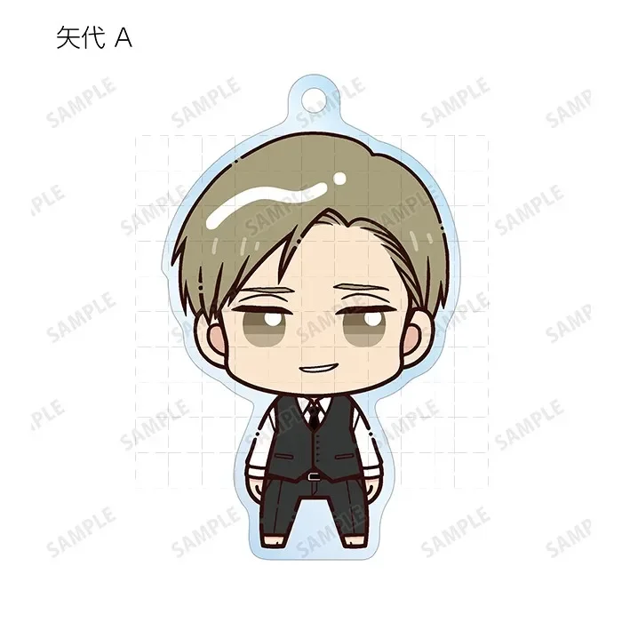 Anime Yashiro Domeki Chikara Keychain Doll Game Acrylic Keyring Pendant for Gift