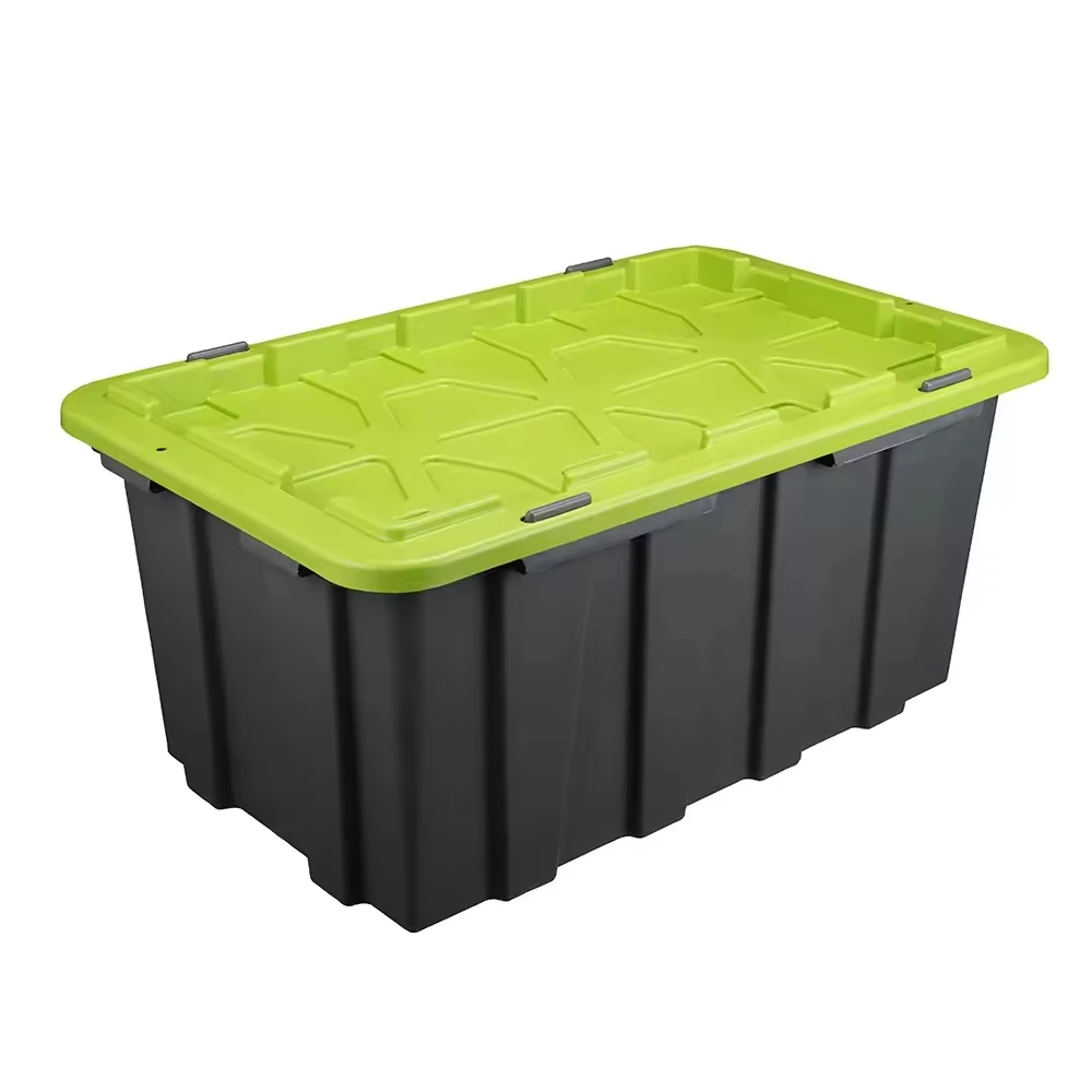 Large Capacity Multifunctional 200L Plastic Storage Boxes Outdoor Camping Stackable Nesting Plastic Crates