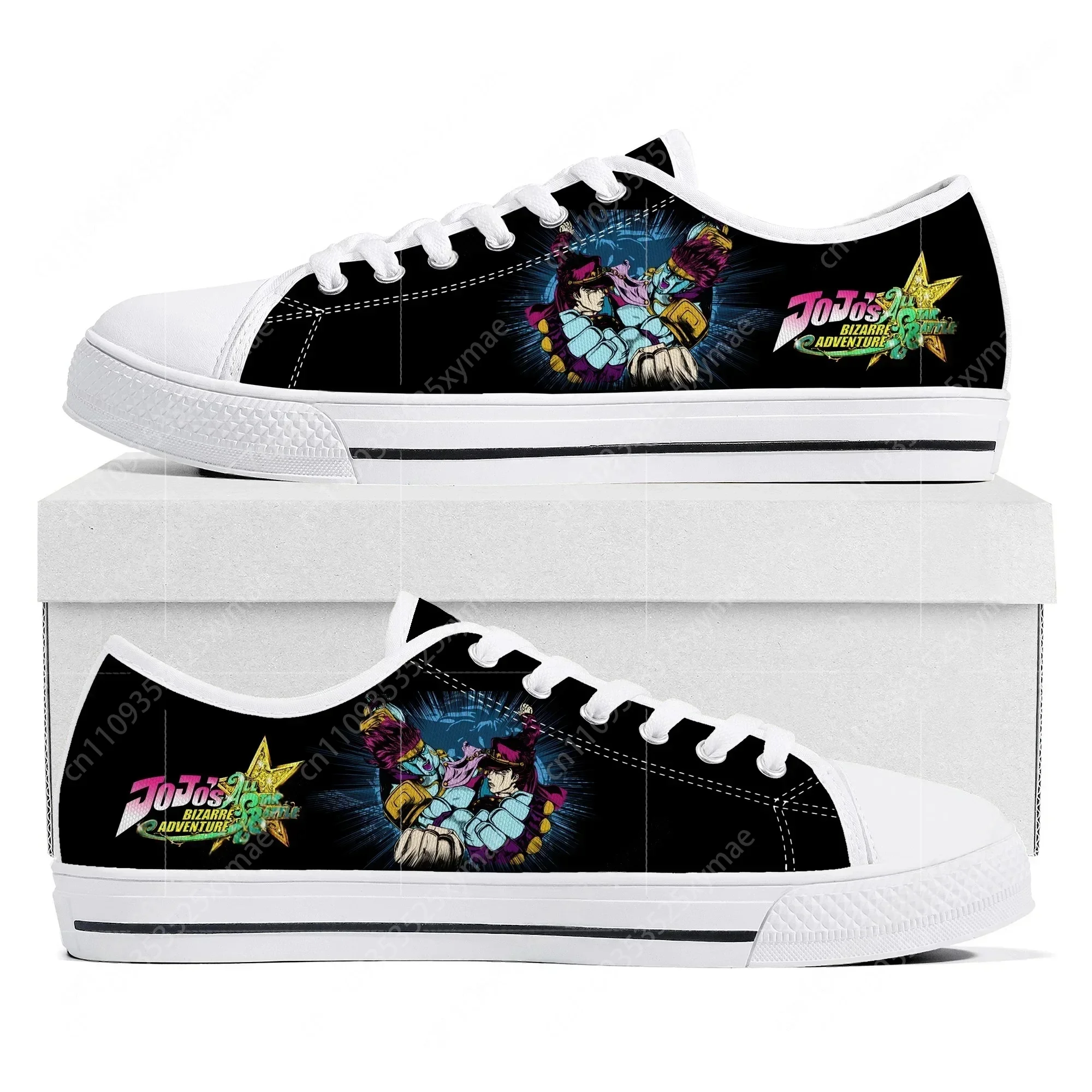 

Кроссовки JoJo's Bizarre Adventure с низким берцем, высококачественные, для мужчин, женщин и подростков, в стиле комиксов и аниме, парные, на заказ, из канваса