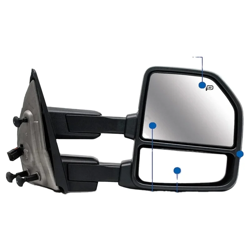 

Pair Power Heated Turn Signals Led Light Side Towing Mirrors Black For Ford F150 2004 2005 2006 2007 2008 2009 2010 2011 - 2014