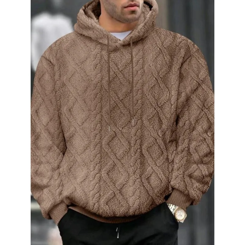 

Men's Hooded Fce Sweatshirt Comfortable Casual Streetwear Spring Summer Autumn Fashion Animal Patterned Crew Neck Sweatshirt