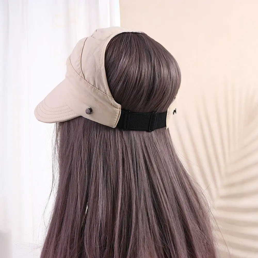 Sports Casual Cotton For Girls Empty Top Cap For Women Sun Cap Sunscreen Cap Fisherman Hat Visors Cap Sun Hat Korean Style Cap