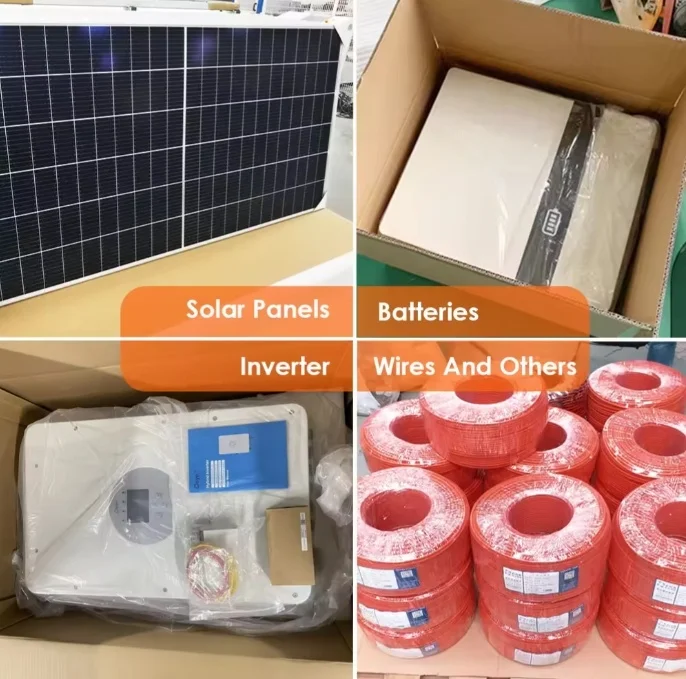 20Kw 10kw off-grid home energy system polysilicon lithium-ion battery controller pure sine wave inverter