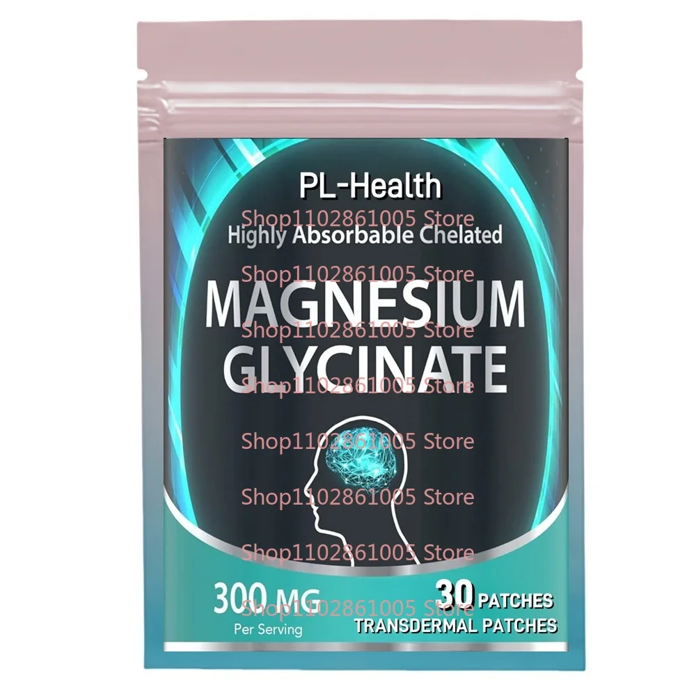 

30 Patches Magnesium GlycinateTransdermal Patches for Women and Men High Absorption, Heart Health