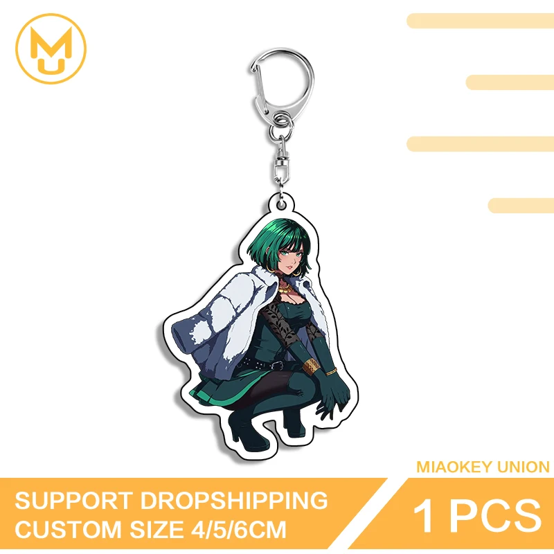 Fubuki Lively Elegant Squatting Acrylic Keyring Unique Daily Wear Multi Function Durable Keyring Suitable For Back To School