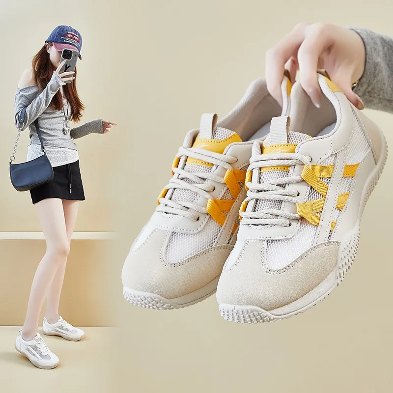 

Летние повседневные кроссовки, женская легкая дышащая дизайнерская обувь, удобная нескользящая женская обувь на плоской подошве, роскошная уличная обувь