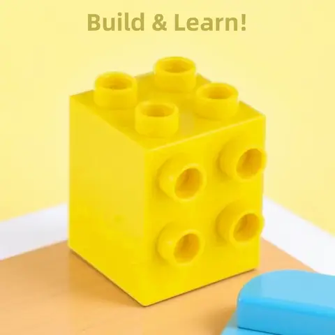 Big Size Brick 4+4 5pcs/lot  DIY Classic Education  Building Blocks Compatible with Lego DUPLO Bricks Plastic Toys