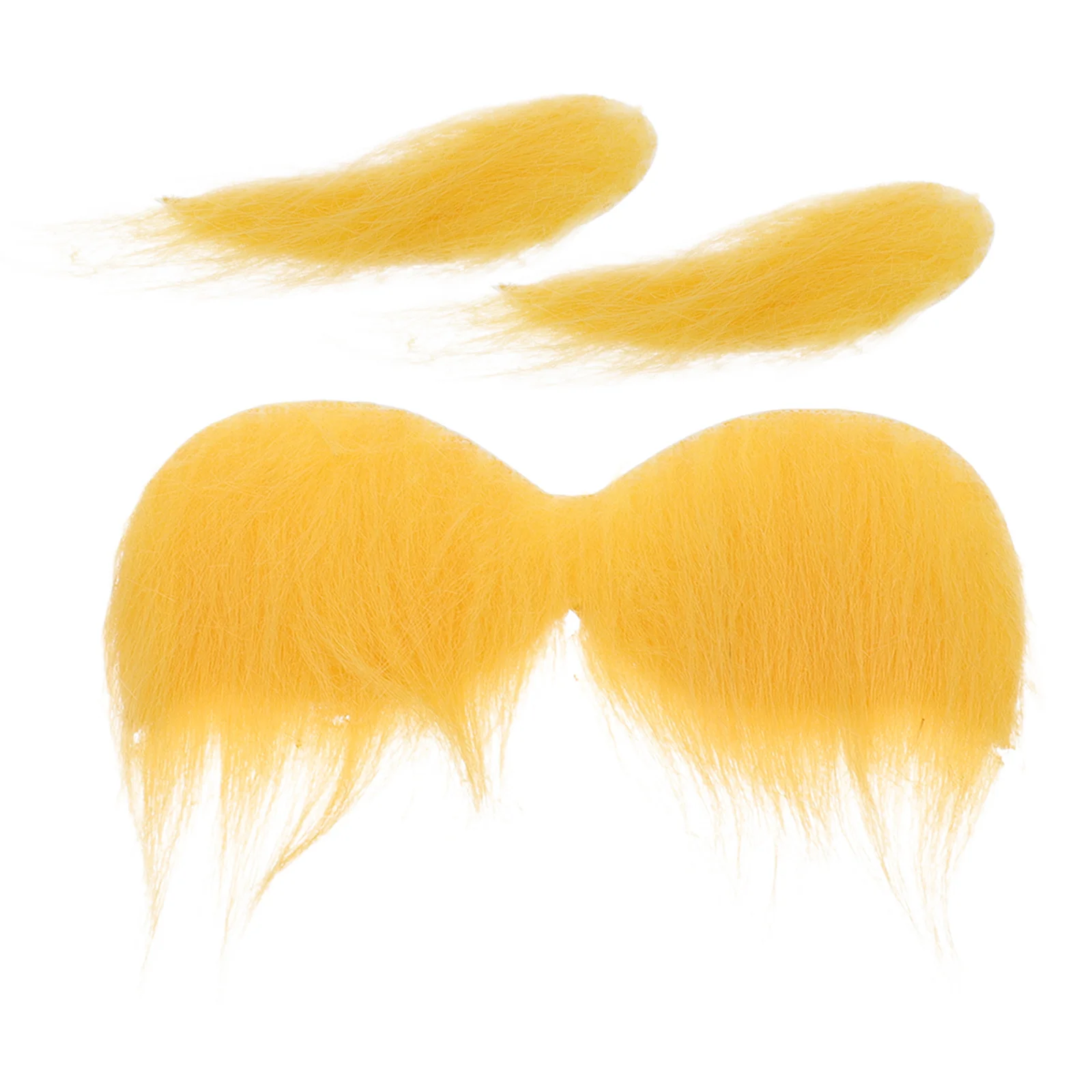 

Funny Fake Mustache Orange Costume Costumes Accessories Yellow Mustaches Faux Beard and for Men Classic Halloween Eyebrows
