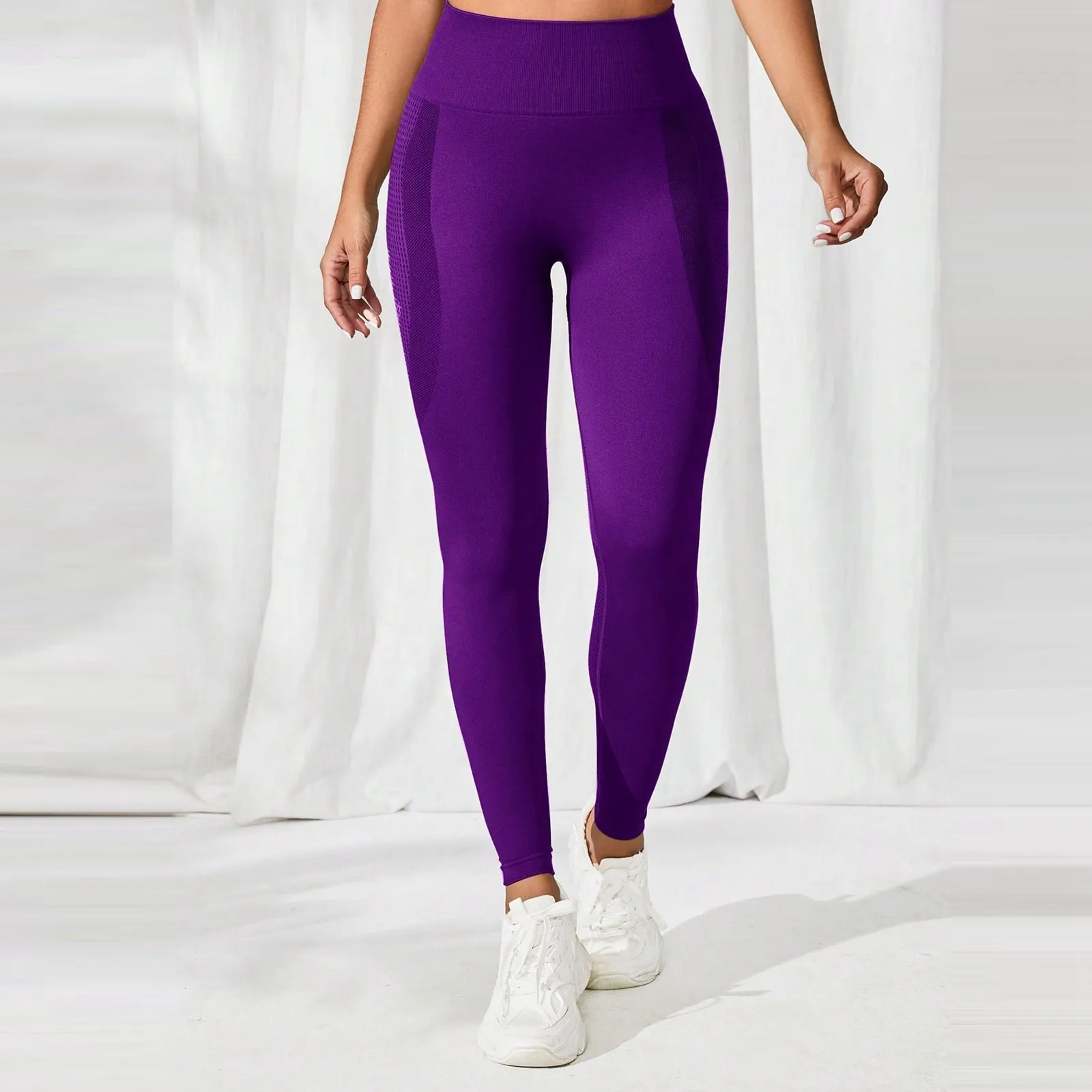 Seamless Gym Leggings para Mulheres, Calças de Yoga, Sexy High Cintura, Booty Lifting Leggings, Sports Ciclismo Vestuário, Fitness Wear