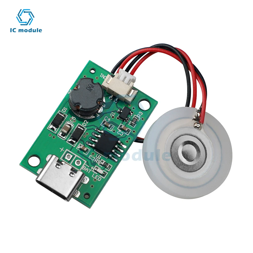 DC5V Usb Ultrasonic Nebulizer Humidifier Nebulizer Driver Module Mini Humidifier Diy Kit Type-C With Atomizer Sheet