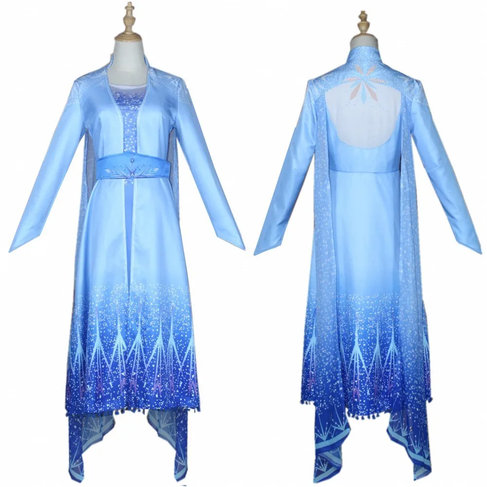 

Elsa Cosplay Costume Adults Dress Frozen Elsa Princess Costumes Dresses Clothes Wig Halloween Party Carnival Costume for Wom ghy