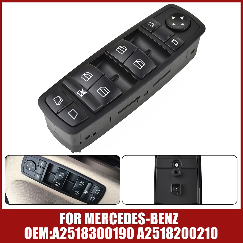 For Mercedes W164 W251 GL320 R320 R500 R63 GL550 2008-2012 Window Control Switch Regulator Button A2518300190 A 251 830 01 90