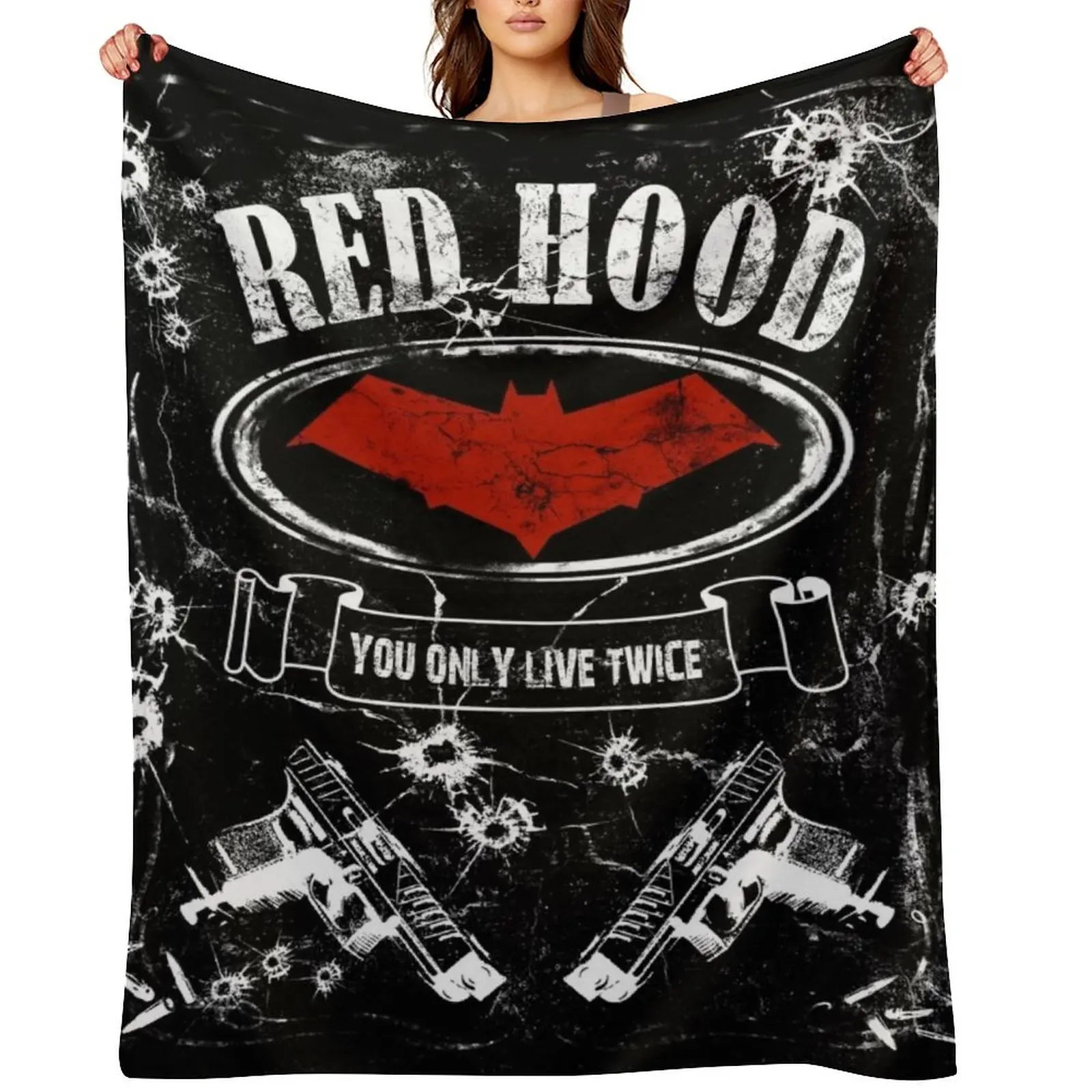 

Red Hood - label whiskey style Throw Blanket Luxury Brand valentine gift ideas Soft Plaid Decorative Beds Blankets