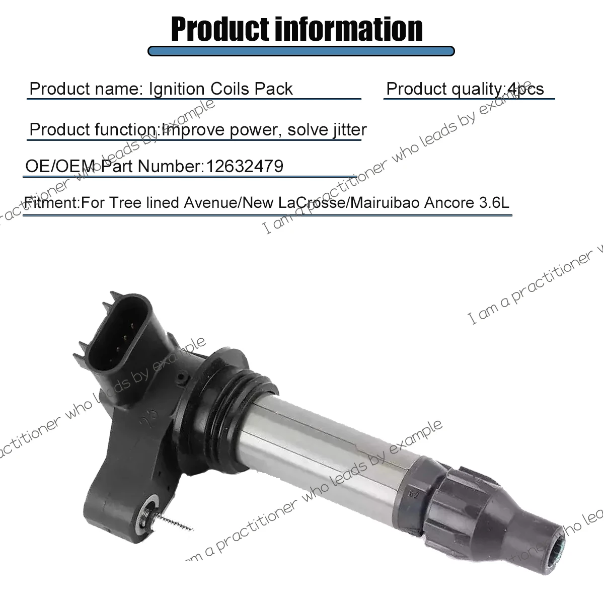 RIGHTPARTS 6x 12632479 12610626 Ignition Coils For Buick Cadillac ATS CTS Chevrolet GMC 3.6L For Chevrolet IGNIT Coil 12618542